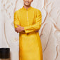 Black Silk Blend Festival Men's Kurta Set