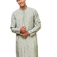 Mint Green Cotton Blend Casual Men's Kurta Set