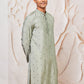 Mint Green Cotton Blend Casual Men's Kurta Set
