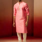 Pink Silk Festival Wear Men'S Kurta Set