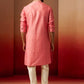 Pink Silk Festival Wear Men'S Kurta Set