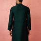 Designer Brown Silk Blend Party Wear Men's Kurta