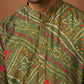 Green Silk Navratri Wear Men'S Kurta Set