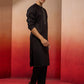 Black Cotton Festival Wear Men'S Kurta Set