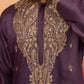 Purple Silk Blend Festival Men's Kurta