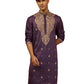 Purple Silk Blend Festival Men's Kurta