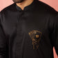 Gold Satin Festival Wear Men'S Kurta Set