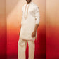 Off White Silk Blend Festival Men's Kurta Set