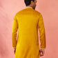 Mustard Silk Festival Wear Men'S Kurta Set