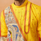 Yellow Cotton Festival Men's Kurta Set
