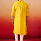 Yellow Cotton Festival Men's Kurta Set