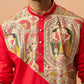 Maroon Cotton Festival Men's Kurta Set
