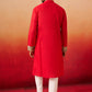 Maroon Cotton Festival Men's Kurta Set