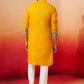 Stunning Yellow Cotton Festival Men's Kurta Set
