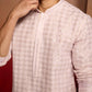 Onion Cotton Festival Wear Men'S Kurta Set