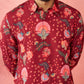 Maroon Rayon Festival Wear Men'S Kurta Set
