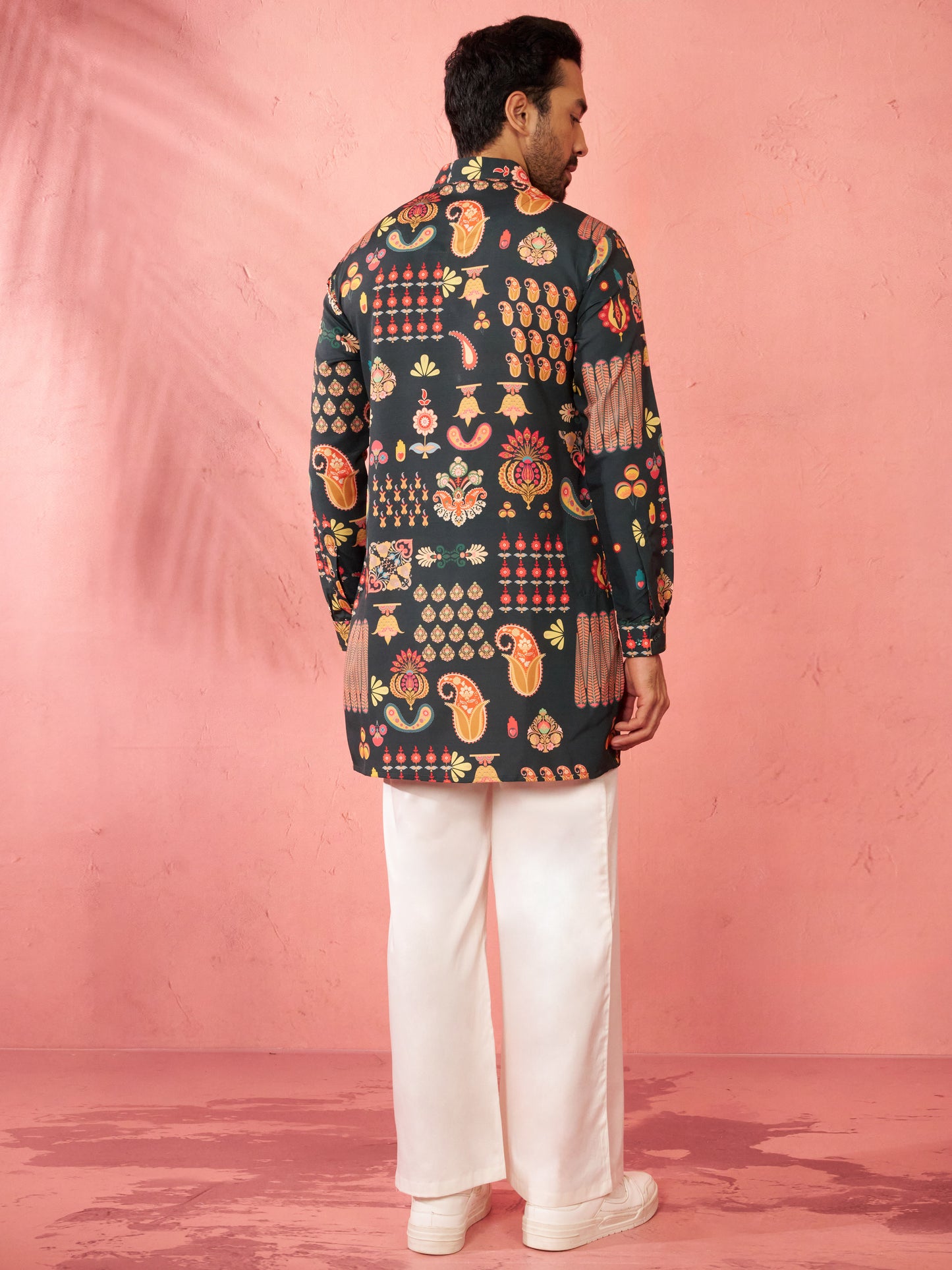 Bottle Green Rayon Festival Wear Men'S Kurta Set