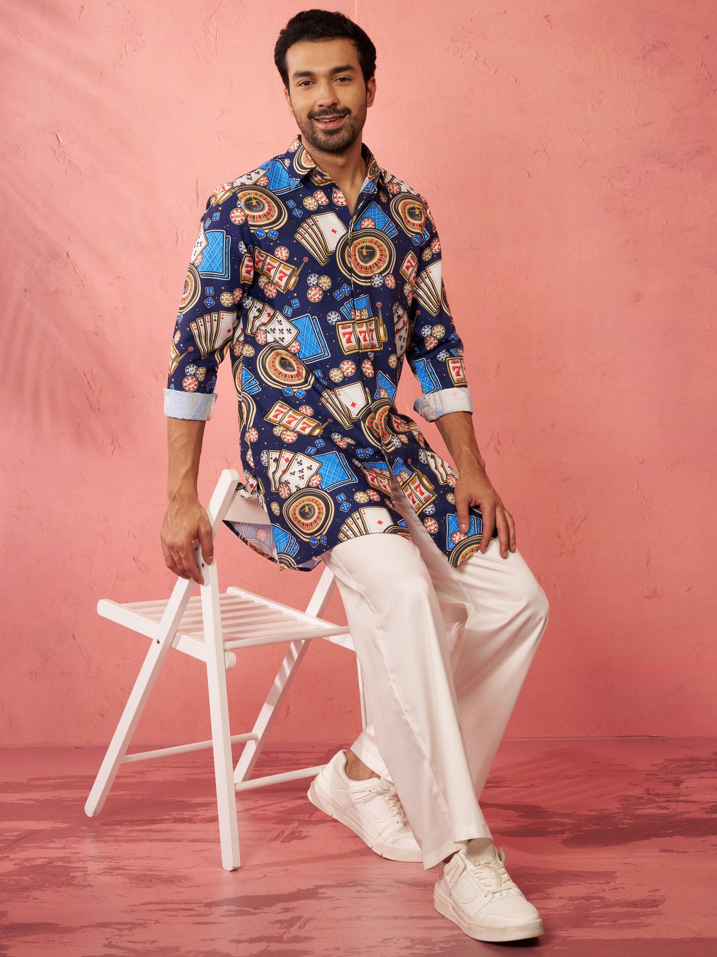 Blue Rayon Festival Wear Men'S Kurta Set