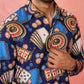 Blue Rayon Festival Wear Men'S Kurta Set
