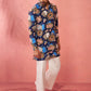 Blue Rayon Festival Wear Men'S Kurta Set