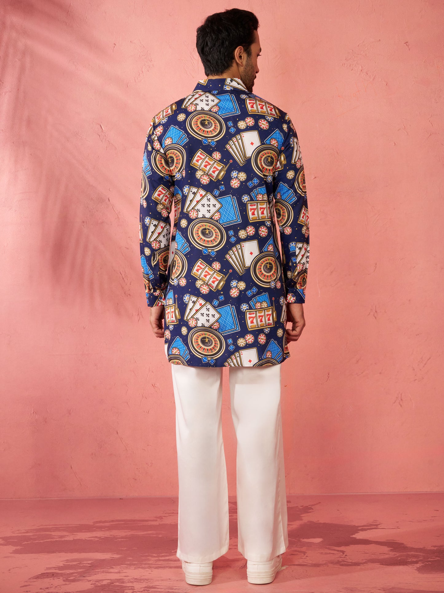 Blue Rayon Festival Wear Men'S Kurta Set