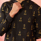 Black Satin Festival Wear Men'S Kurta Set