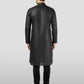 Black Silk Wedding Wear Men'S Kurta Set