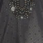 Black Silk Wedding Wear Men'S Kurta Set