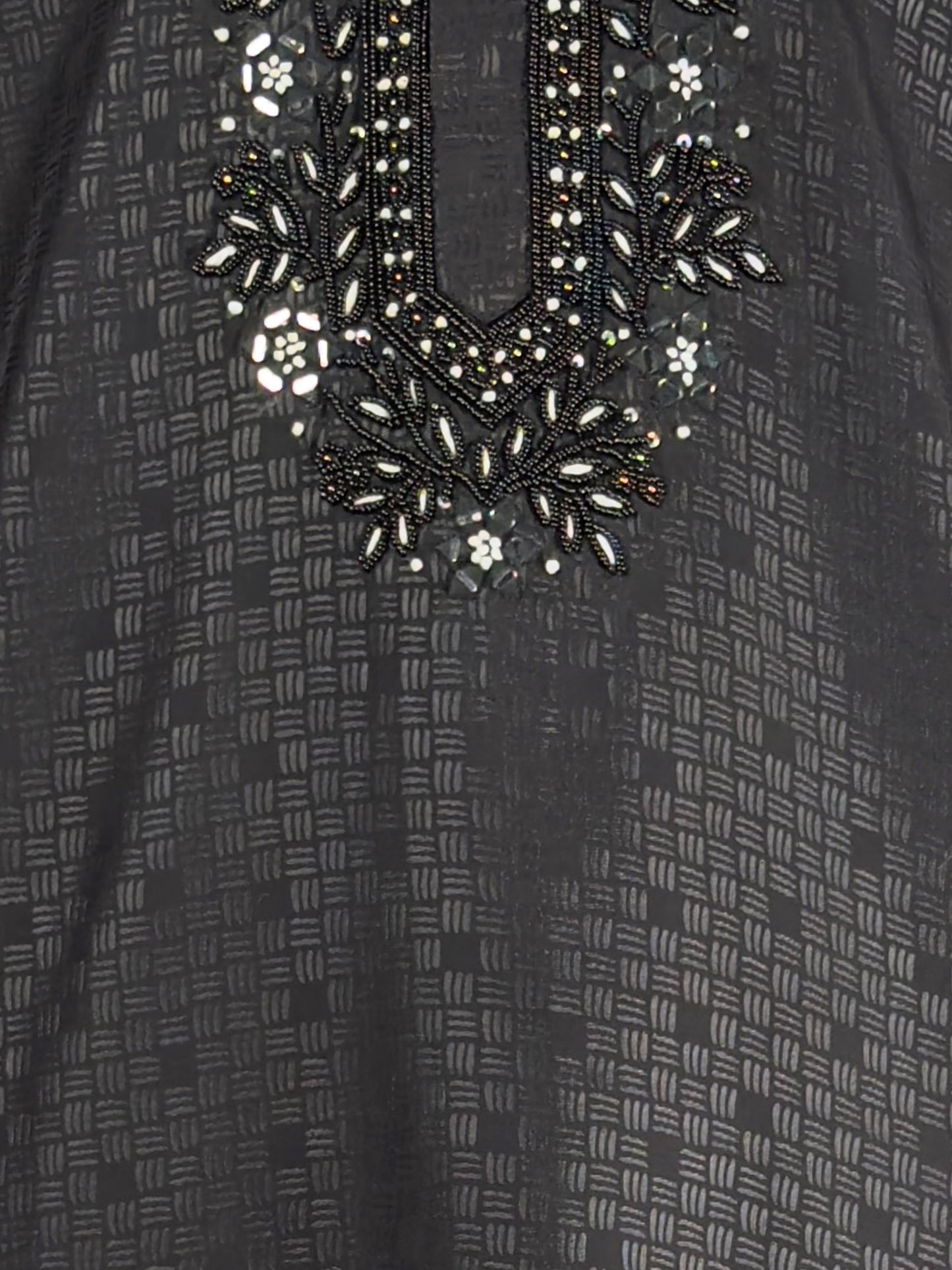 Black Silk Wedding Wear Men'S Kurta Set