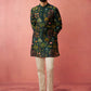 Bottle Green Maslin Festival Wear Men'S Kurta Set
