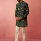 Bottle Green Maslin Festival Wear Men'S Kurta Set