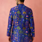 Designer Blue Silk Blend Party Wear Men's Kurta