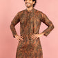 Mint Silk Blend Party Wear Men's Kurta