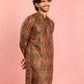 Mint Silk Blend Party Wear Men's Kurta