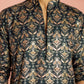 Brown Silk Blend Party Wear Men's Kurta