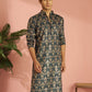 Brown Silk Blend Party Wear Men's Kurta