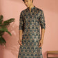 Brown Silk Blend Party Wear Men's Kurta