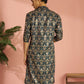 Brown Silk Blend Party Wear Men's Kurta