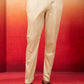Beige Cotton Lycra Festival Men's Pant