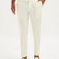 Cream Cotton Lycra Festival Men's Pant