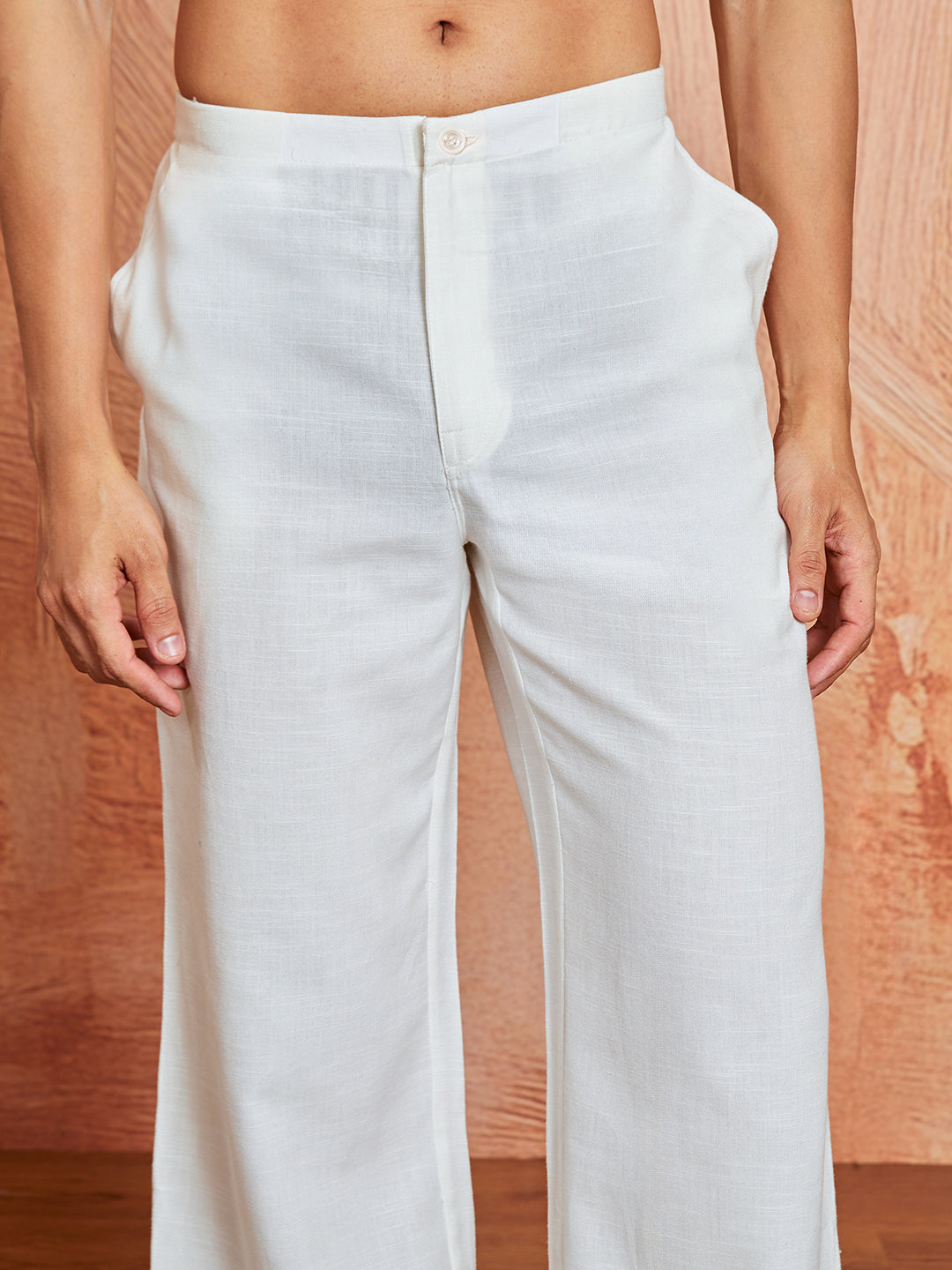 White Cotton Festival Men's Pant