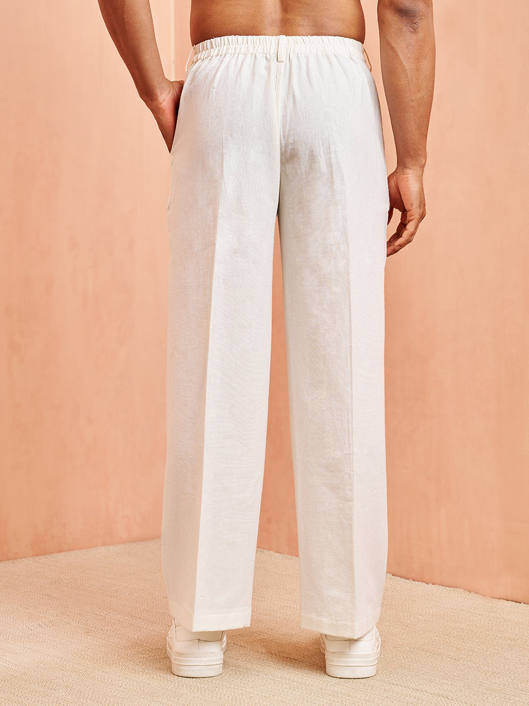 White Flex Festival Men's Pant