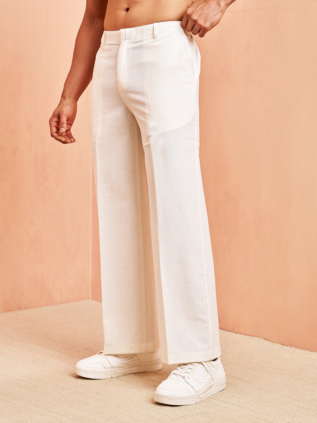 White Flex Festival Men's Pant
