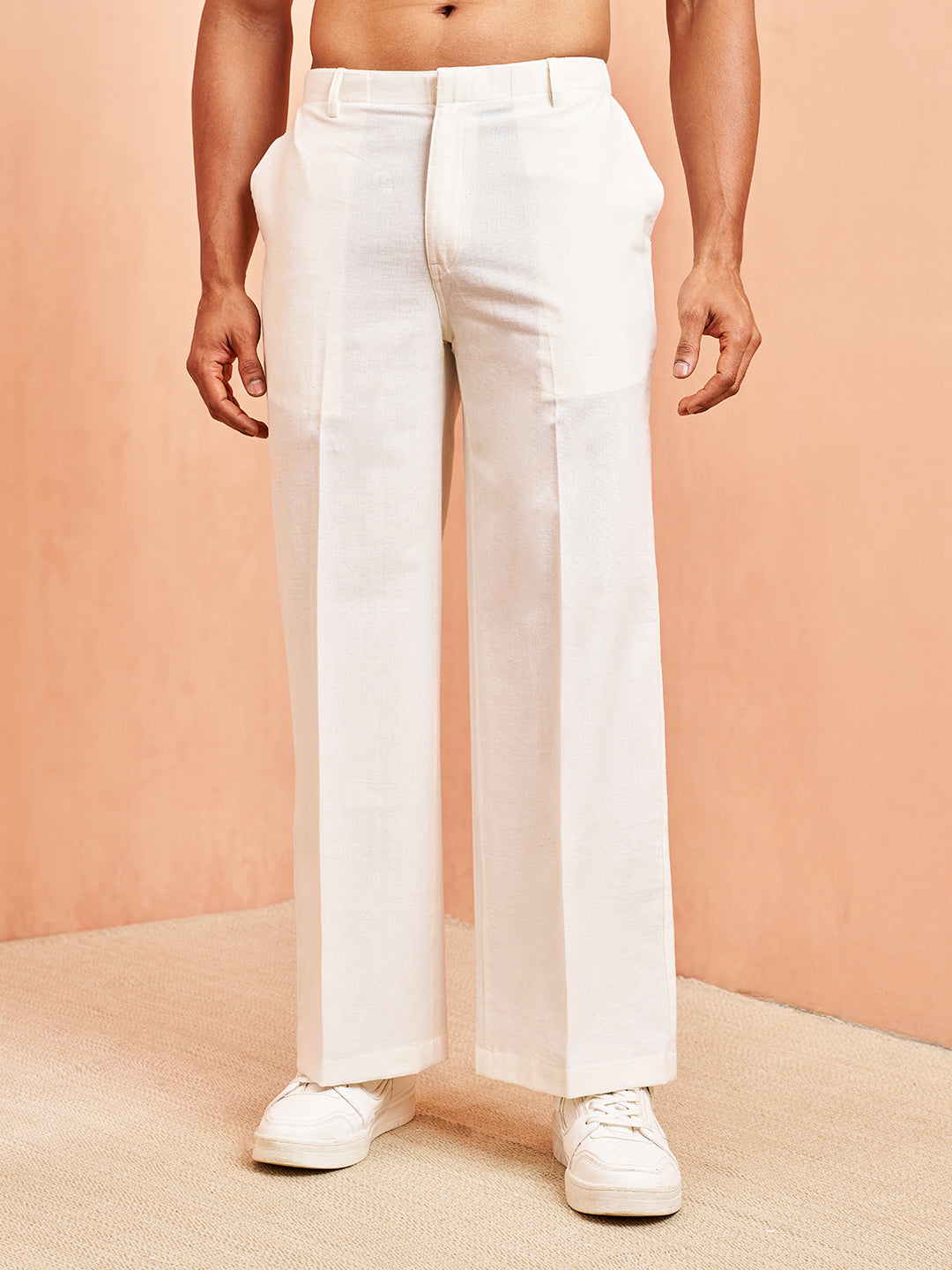 White Flex Festival Men's Pant