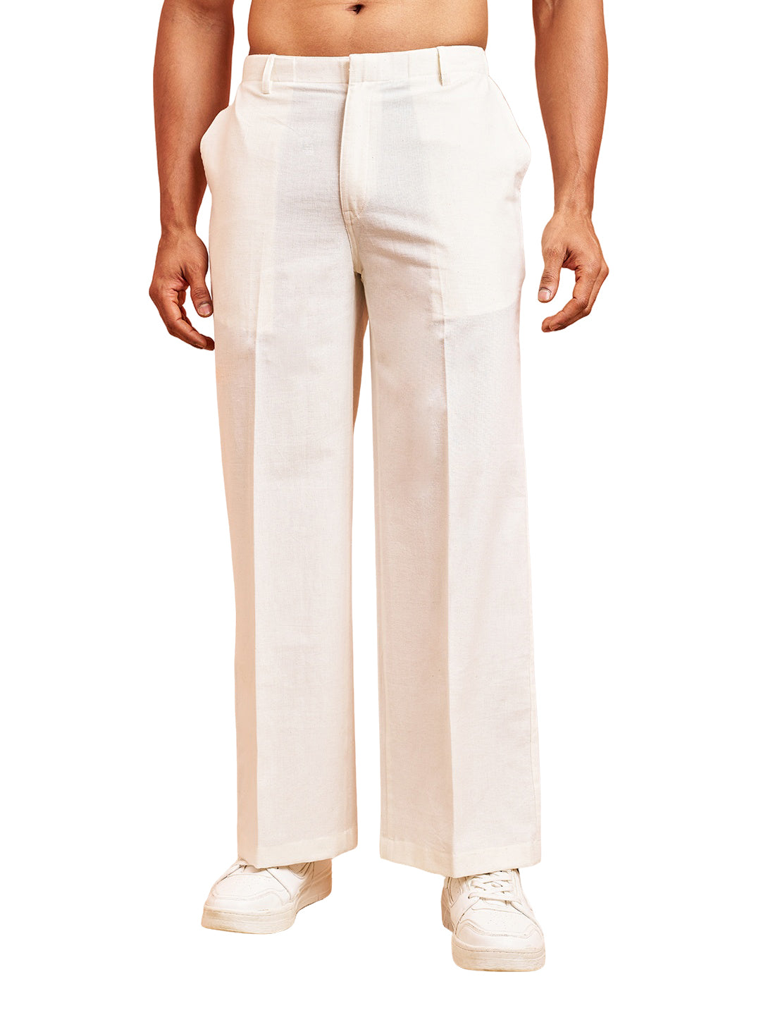 White Flex Festival Men's Pant