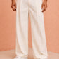Cream Cotton Lycra Festival Wear Men's Pant