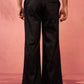 Black Fine Satin Festival Men's Pant