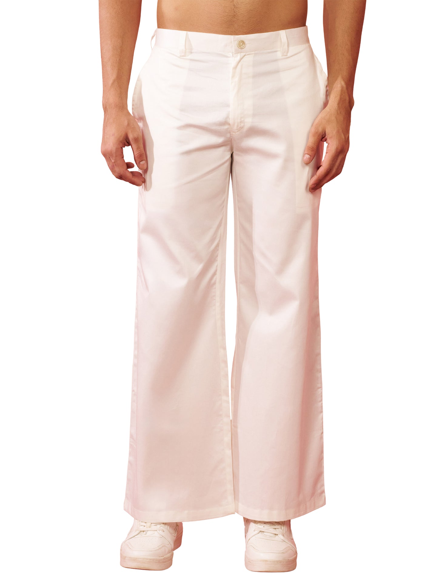 Cream Fine Satin Festival Men's Pant
