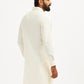 Cream Cotton Blend Casual Wear Men's Kurta