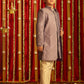 Boys' Purple And Cream Ethnic Mirror Combo Set